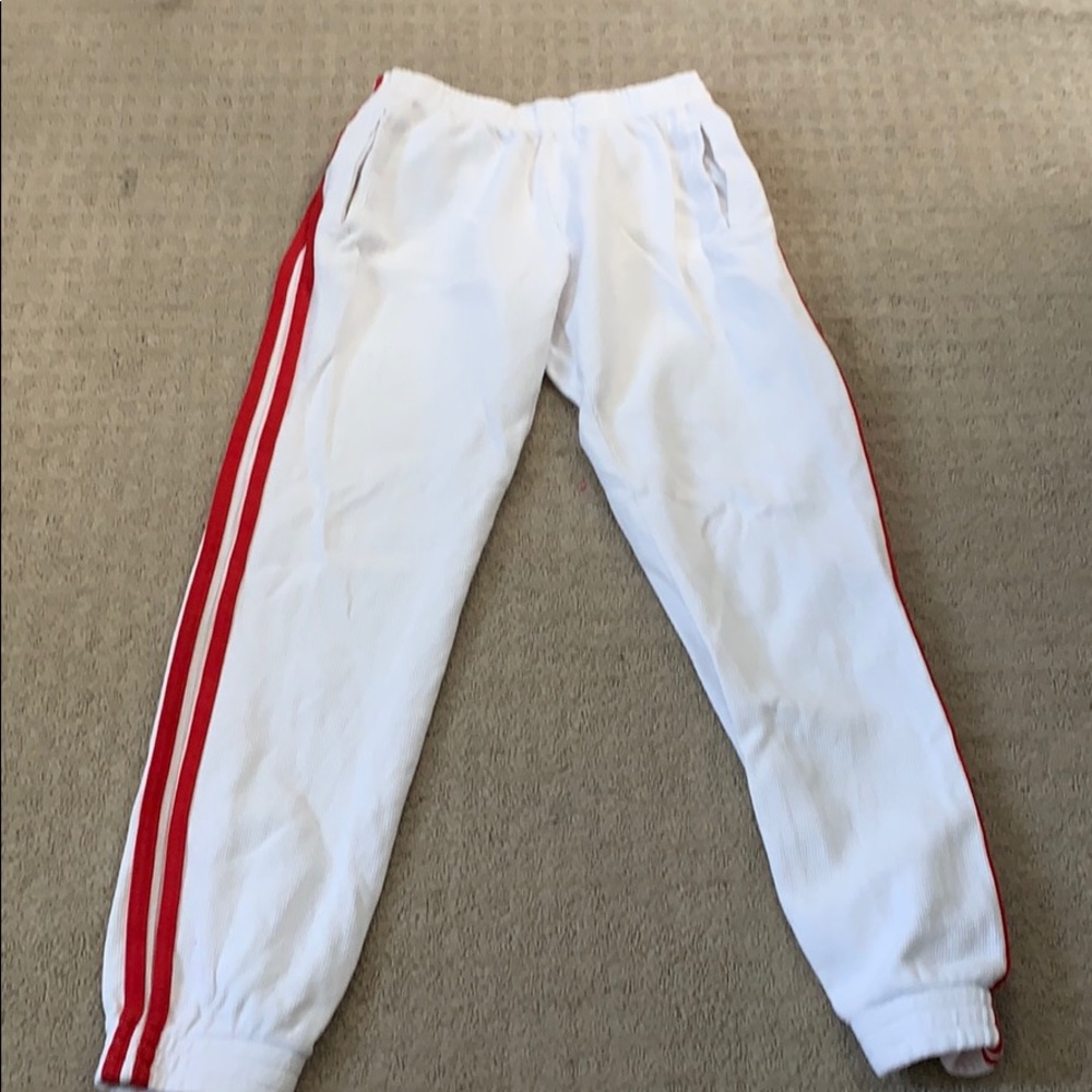 Brandy Melville - White & Red Track pants